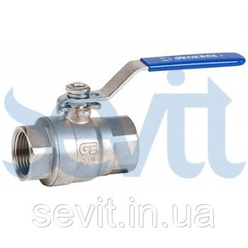 GENEBRE КРАН КРАРОВИЙ ПОВНОПРОХОДНИЙ ДВУХСОСТАВНИЙ GENEBRE 2014 02 ДУ08 РУ63, фото 1