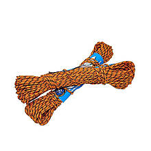 Мотузка плетена VKT D3 B20 жорстка господарська 3 мм х 20 м