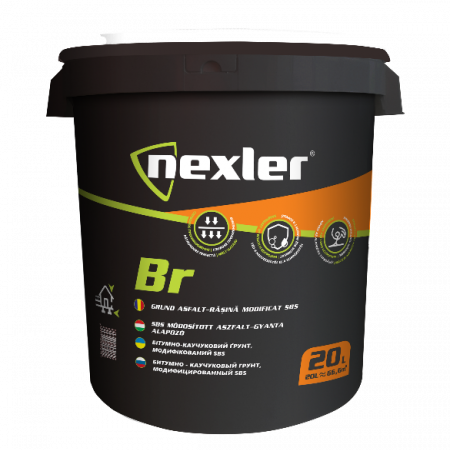 Некслер БР / Nexler BR - бітумно-каучуковий праймер на розчинники (уп.20 л)