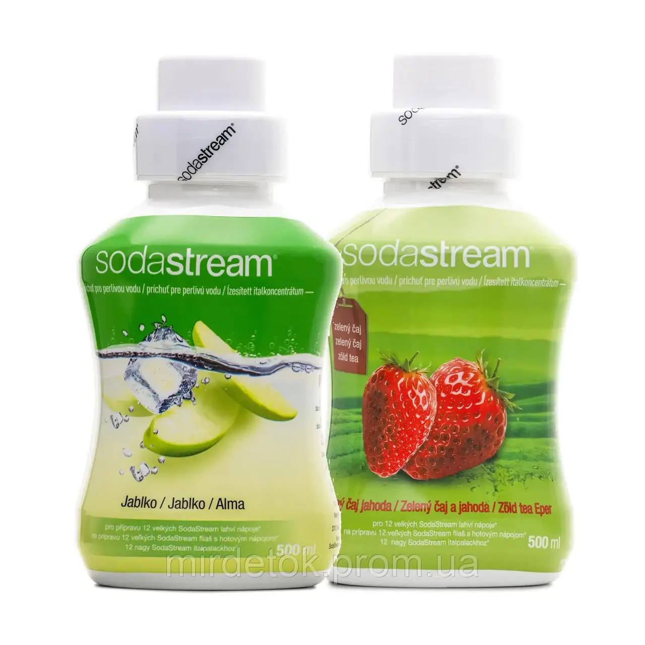 Набір сиропів Sodastream Яблуко+Зелений чай-Полуниця