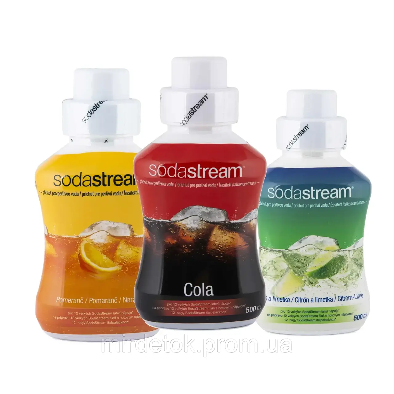 Набір сиропів Sodastream Cola без цукру + Апельсин + Лимон-Лайм