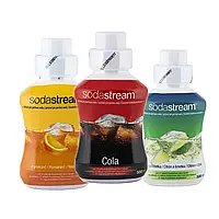 Набір сиропів Sodastream Cola без цукру + Апельсин + Лимон-Лайм