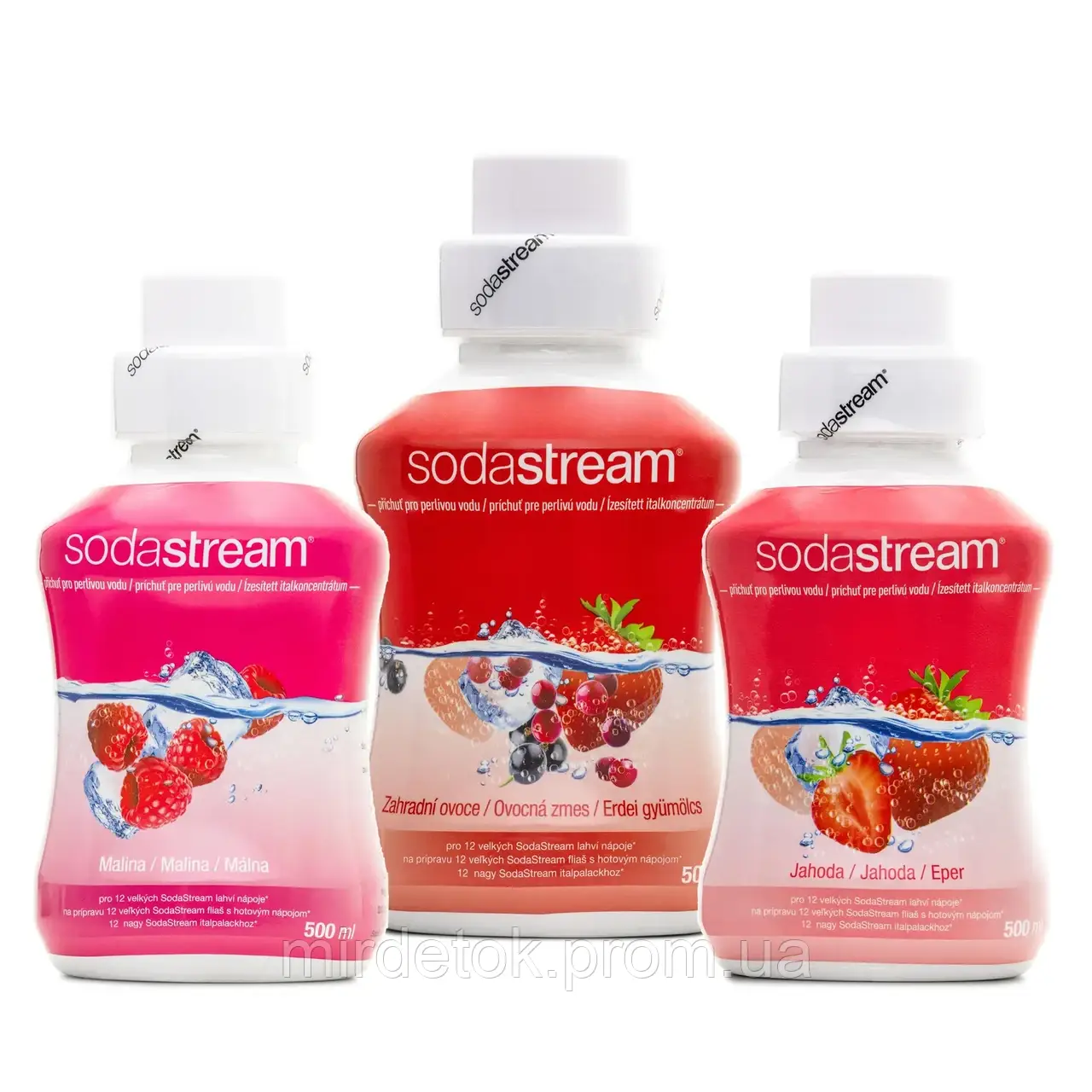 Набір сиропів Sodastream Червоні ягоди + Полуниця + малина