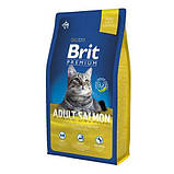 Brit Premium Adult Salmon для кішок із лососем 1.5 кг, фото 3