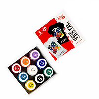 Набір акрилових фарб для розпису тканин, 9 кол., 20мл, ROSA TALENT STYLE 13420211