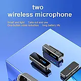 Бездротовий петличний подвійний мікрофон N3 для телефону - Android, iPhone 15, 16(Type-C), фото 7