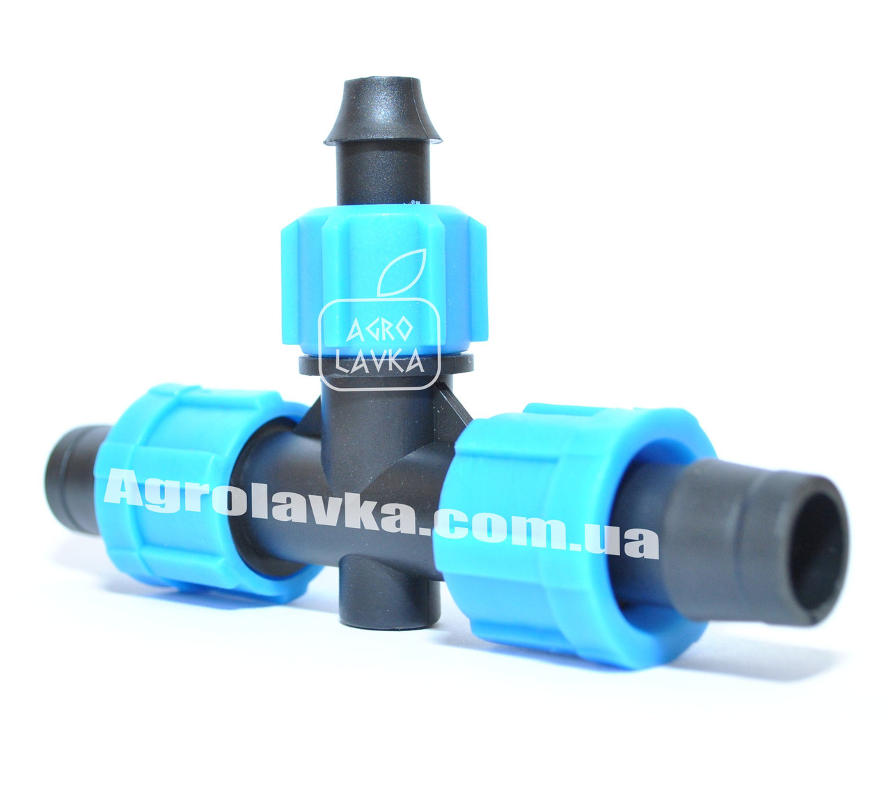Трійник затискний для краплинної стрічки з підтиском, фото 1