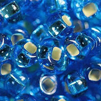 Бісер Peciosa Для біжутерії блискучий 6038 / 67150 розмір 6 Блакитний насичений Упаковка 5 грам