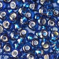 Бісер Peciosa Для біжутерії блискучий 6039 / 67100 розмір 6 Темно-синій Упаковка 5 грам
