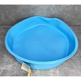 Форма для випікання силіконова 25 см блакитна A-Plus 1948