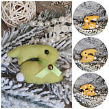 Текстильна іграшка кролик для композицій, великодній кролик, кролик ручна робота, фото 4