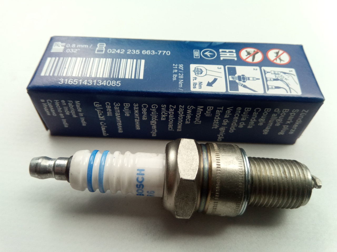 383枚 Свечи BOSCH SUPER PLUS WR7DC +1 (ВАЗ 2101-2108, Lanos 1.5