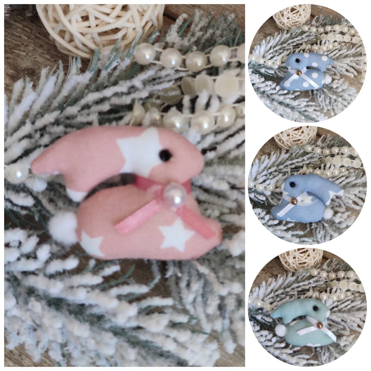 Текстильна іграшка кролик для композицій, великодній кролик, кролик ручна робота, фото 1