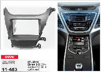 2-DIN переходная рамка HYUNDAI Elantra (MD), Avante (MD) 2014+ (Left wheel), CARAV 11-483