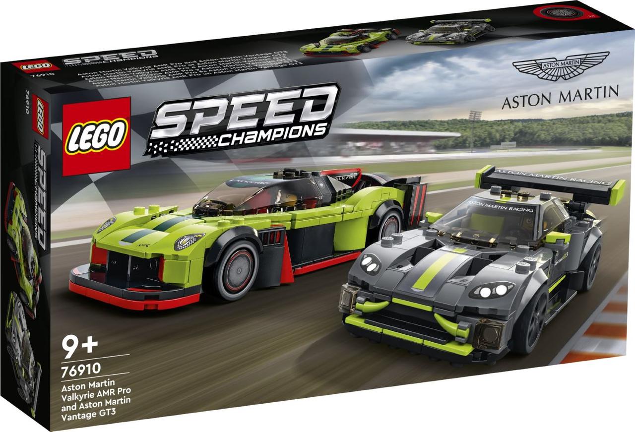 Lego Speed Champions Aston Martin Valkyrie AMR Pro и Aston Martin Vantage GT3 76910