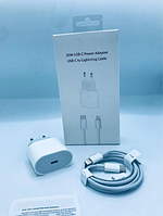 Быстрая зарядка на телефон для iphone,набор кабель зарядки + блочек,20W USB-C + Кабель Type-C на Lightning j&s