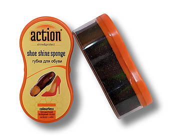 Губка для взуття безбарвна міні Action Туреччина без терміну придатності