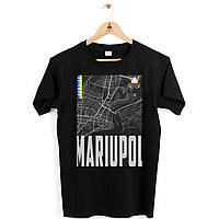 Футболка черная с патриотическим принтом "Mariupol Ukraine. Мариуполь" Push IT
