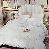 Якісна постільна білизна із сатину Двоспальний розмір 180*220 см, фото 3