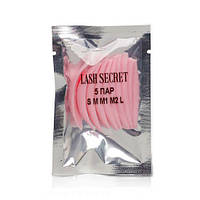 Набор бигуди для ресниц, Lash Secret, размер S, M, M1, M2, L