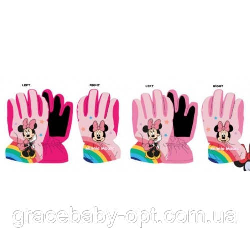 Рукавички для дівчат оптом, DISNEY, 3-8 рр., № MIN-G-GLOVES-150