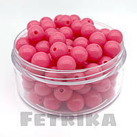 Намистини пластикові рожеві 10 мм