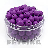 Намистини пластикові Сливові 10 мм