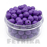 Намистини пластикові бузькові 10 мм