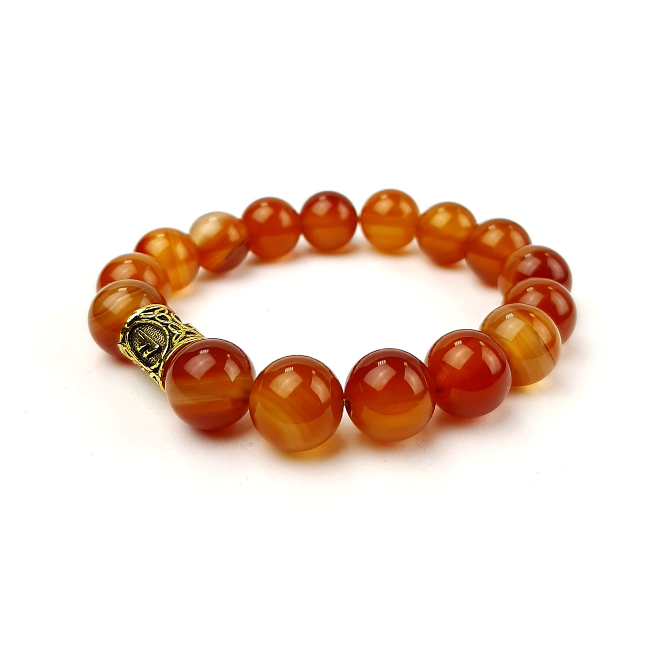 РІВЕНЬ, сердолік. Браслет із натурального каменю, фото 1