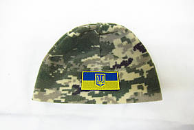 Шапка військова зимова флісова піксель DAVANI 00601-2