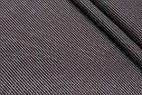 Відрізок костюмної тканини в  супердрібну гусячу лапку сіро-чорну, фото 2