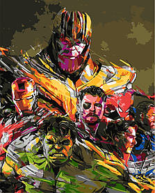 Картина за номерами Origami Герої Марвел LW 3241 40*50 см