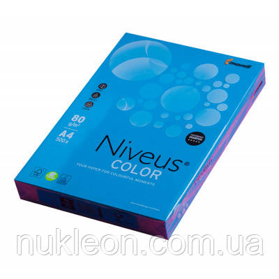 Популярний! Папір Mondi Niveus COLOR intensive DarkBlue A4, 80g, 500sh (A4.80.NVI.DB49.500) - Краща якість тільки на