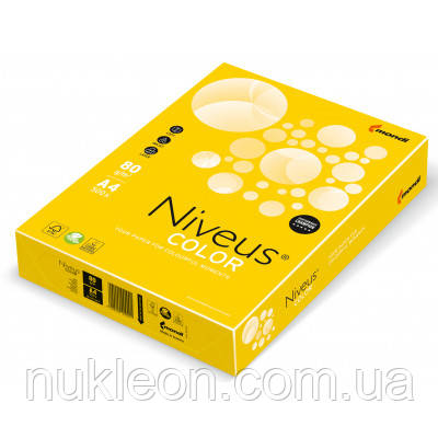Популярний! Папір Mondi Niveus COLOR intensive Mustard A4, 80g, 500sh (A4.80.NVI.IG50.500) - Краща якість тільки на Nukleon.com.ua