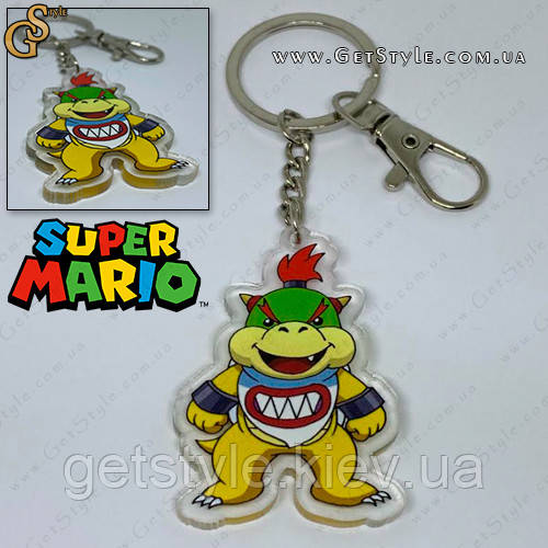 Брелок акриловий Боузер Super Mario у подарунковому пакованні, фото 1