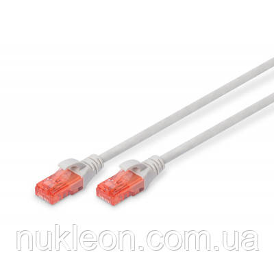 Популярний! Патч-корд 20м, CAT 6 UTP, AWG 26/7, Cu, LSZH, grey Digitus (DK-1617-200) - Краща якість тільки на Nukleon.com.ua