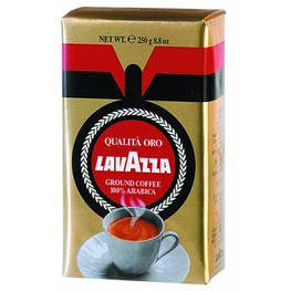 Кава Lavazza мелена 250 г, пакет "Qualita Oro" (prpl.12911)