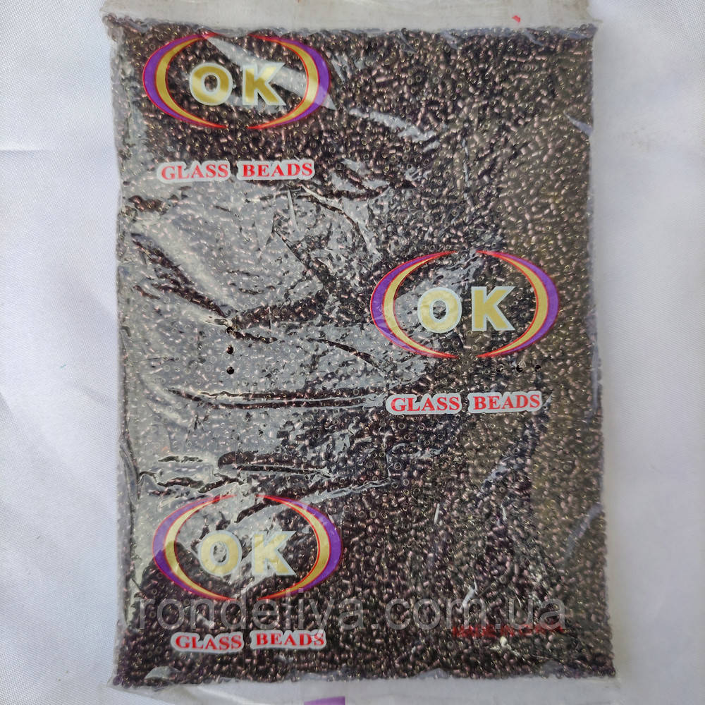 Бісер дрібний коричневый перламутр, фото 1