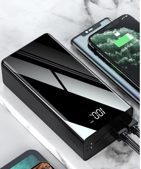 Портативна батарея Power Bank 50000mAh YM-263 зовнішній акумулятор, універсальна батарея Black