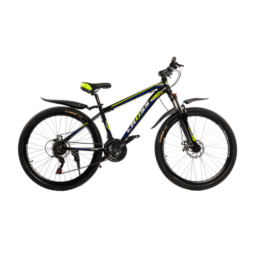 Купить CROSS Велосипед Cross XC2621 26"15"Чорний-Блакитний-Зелений ...