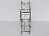 Д 59*Ш 24,5*74 см. Полиця для взуття металева посилена на 4 яруса, фото 4