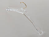 Довжина 43 см. Плічка серія Сristallo акрилові кристально прозорі, Mainetti Group Італія, фото 2