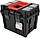 Ящик для інструментів 2 секції з органайзером YATO на 2-х колесах, 495х350х710 мм, з пластика YT-09160, фото 2