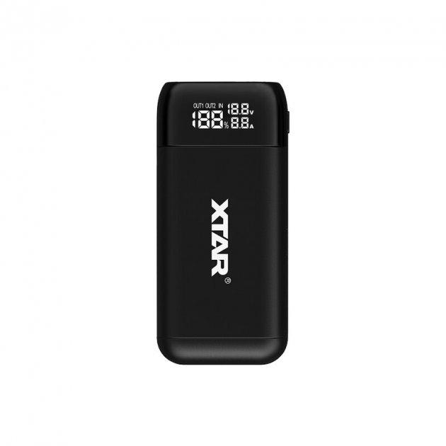Портативна батарея Power Bank Case Xtar PB2S 2x18650-21700, QC+PD, LCD, колір у наявності