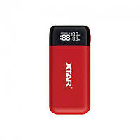 Портативна батарея Power Bank Case Xtar PB2S 2x18650-21700, QC+PD, LCD, цвет в наличии Красный