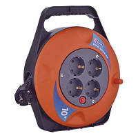 Популярний! Мережевий подовжувач EMOS катушка 4 роз., 10 м (P19510) - Краща якість тільки на Nukleon.com.ua