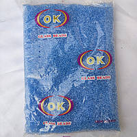 Бісер дрібний блакитний прозорий