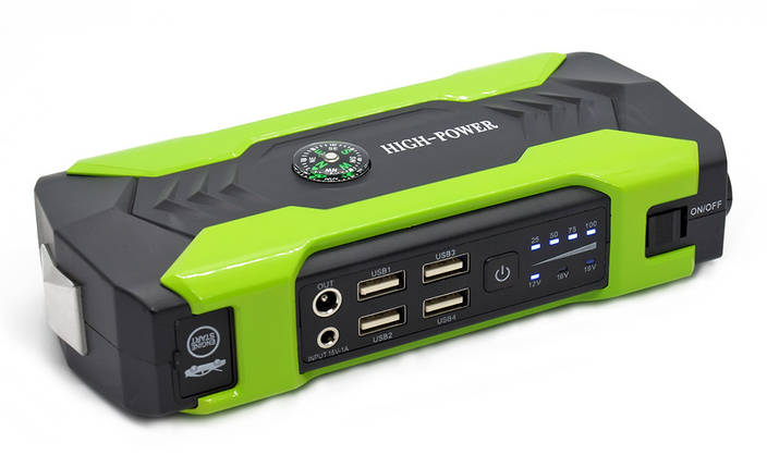 Пускозарядний пристрій Jump Starter + Power Bank 28000 мА·год для автомобіля AvitoTECH ZYX-J10, Салатовий, фото 1