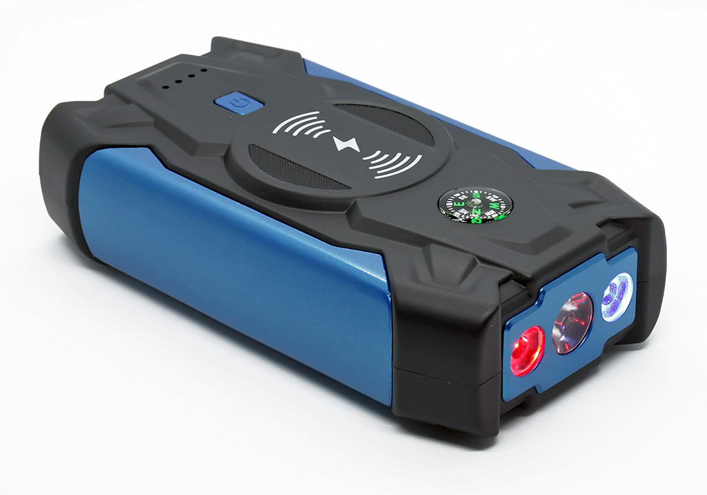 Пуско-зарядное устройство Car Jump Starter + Power Bank HQ-Tech High-Power 39800mAh, 12V 2xUSB+Wireless, Синий