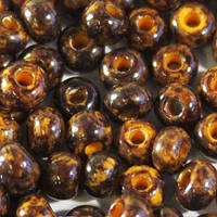 Бісер Peciosa Для біжутерії травертин 6051 / 99110 розмір 6 Помаранчево-коричневий Упаковка 5 грам